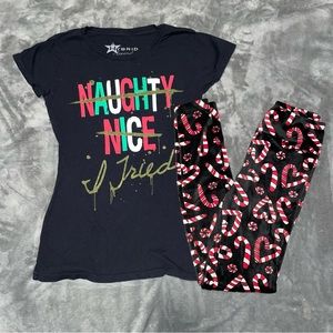 Festive Christmas Legging & T-shirt